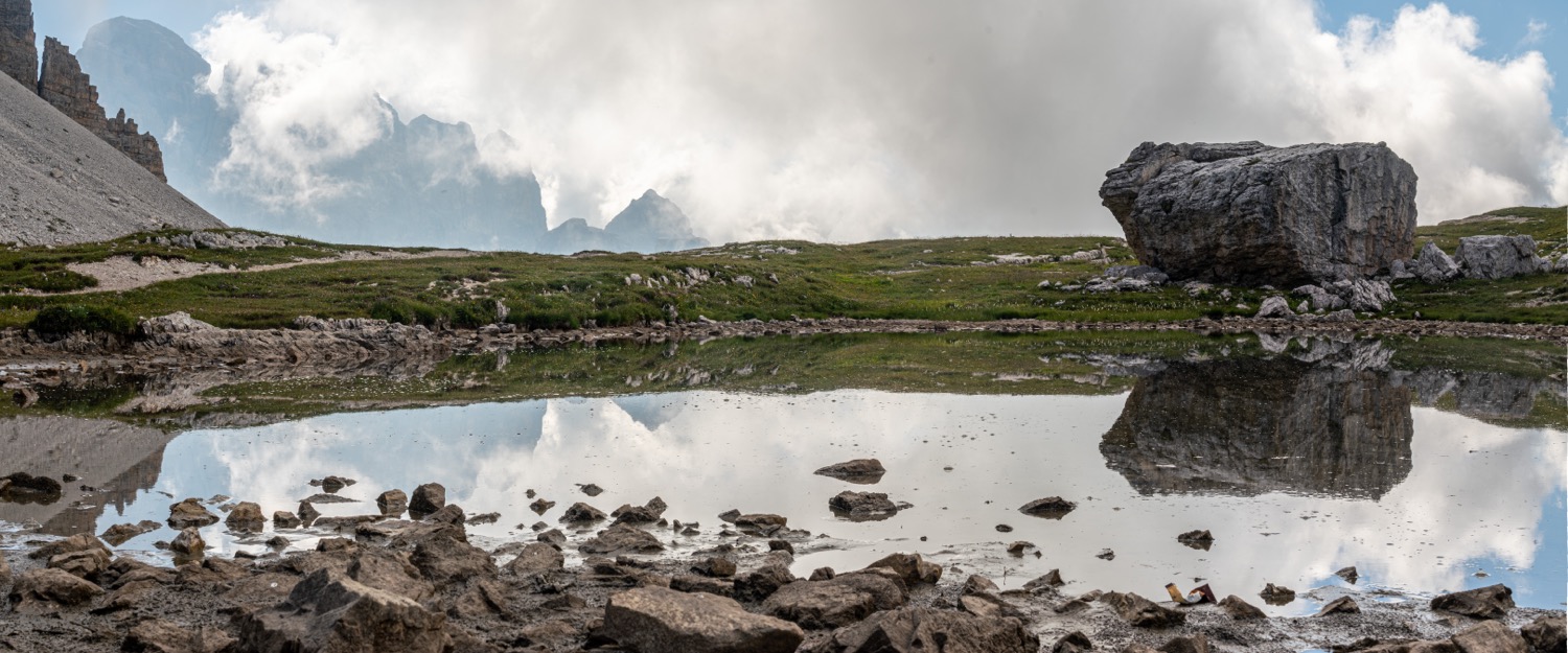 Pond at Three Peaks of Lavaredo