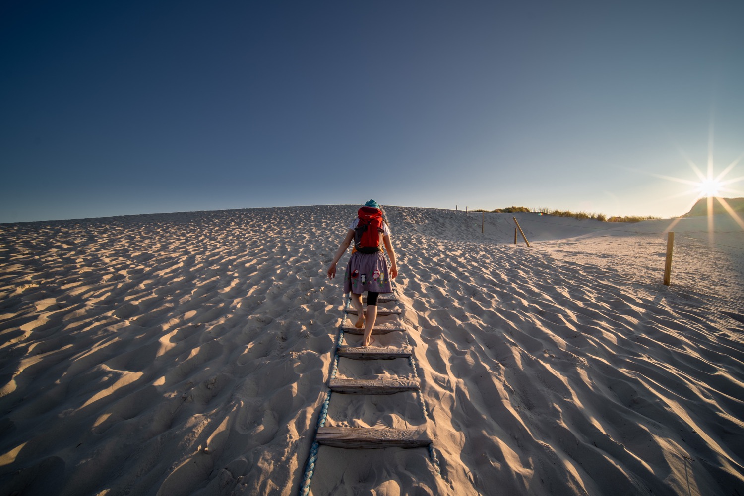 Girls admiring the evening sun