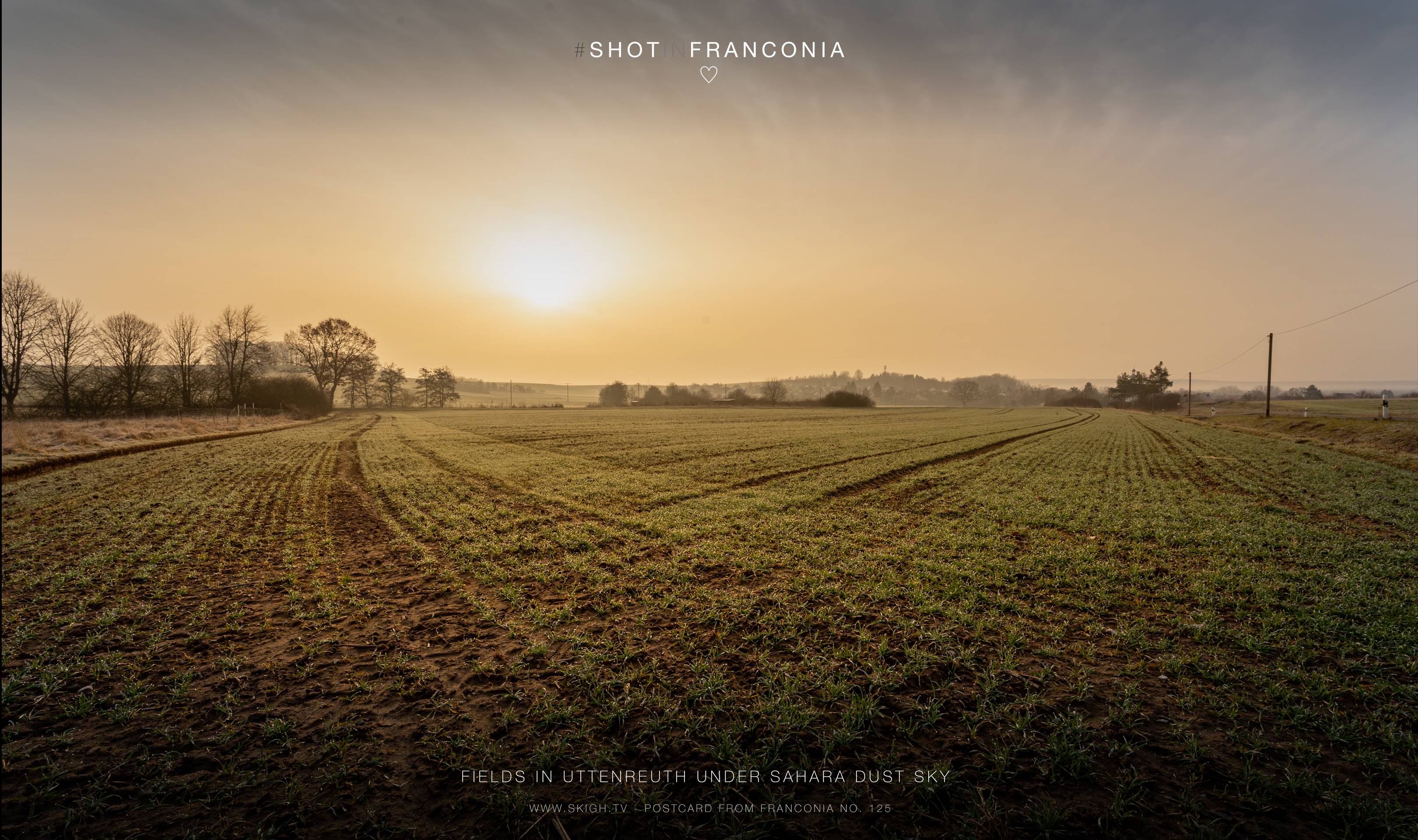 Fields in Uttenreuth under Sahara dust sky | 1/60s * f16 * ISO 100 * 14mm - 14-24mm F2.8 DG DN | Art 019 - Sony α7 III Fields in Uttenreuth under Sahara dust sky