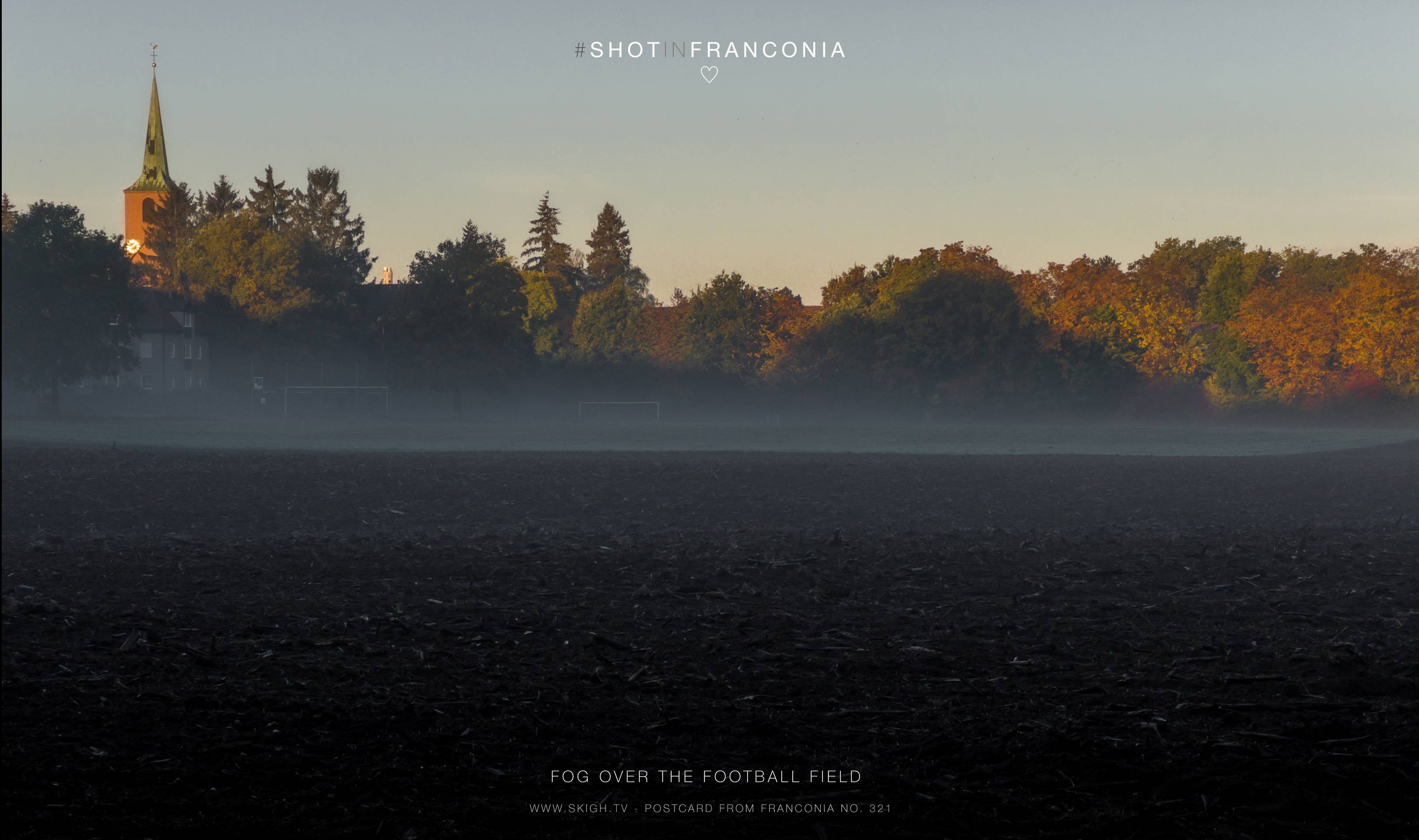 Fog over the football field | 1/170s * f2.8 * ISO 25 * 9mm - iPhone 13 Pro back camera 9mm f/2.8 - iPhone 13 pro Fog over the football field