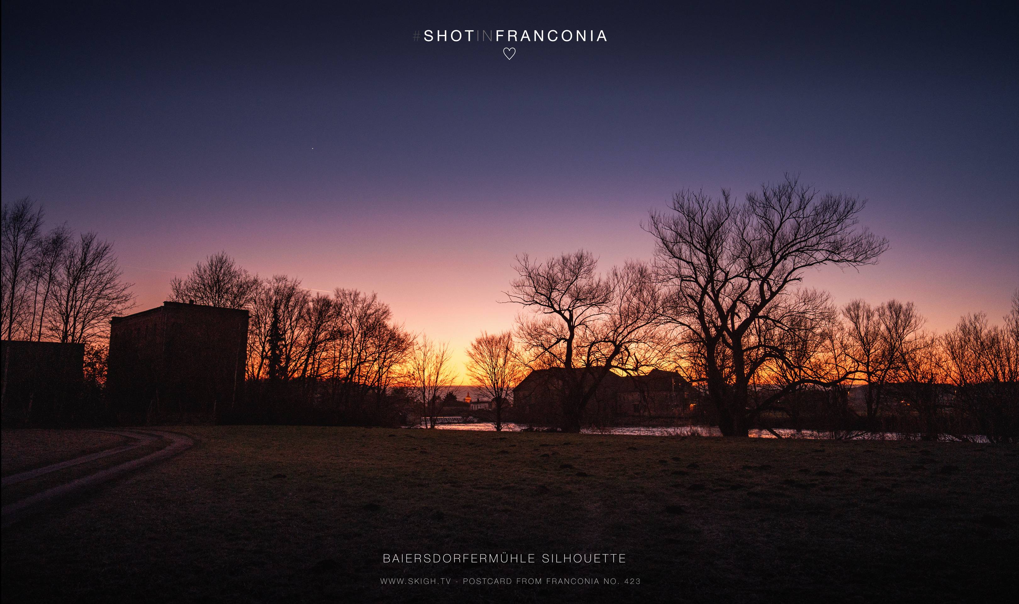Baiersdorfermühle silhouette | 1/60s * f1.4 * ISO 400 * 24mm - FE 24mm F1.4 GM - Sony α7 IV Baiersdorfermühle silhouette