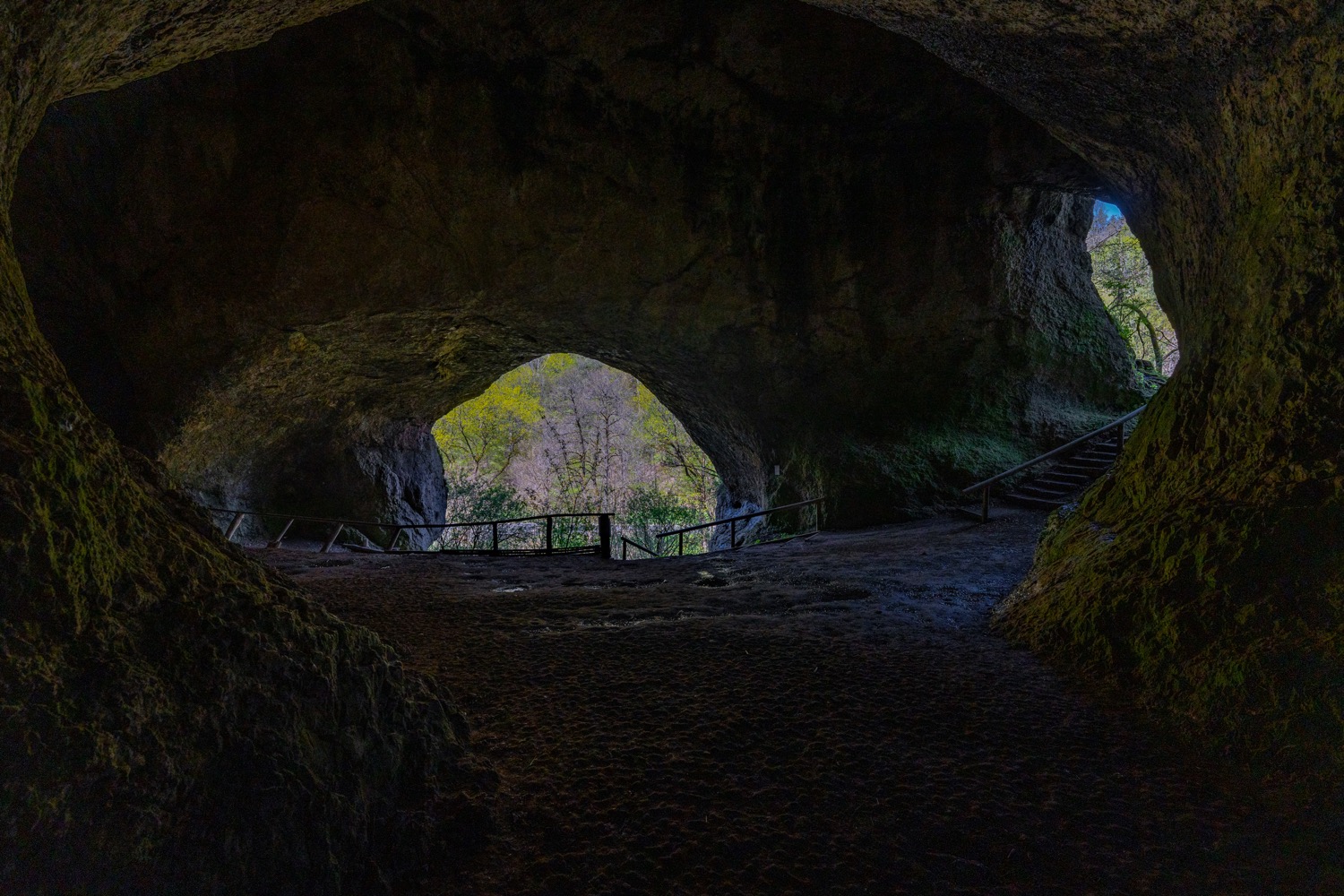 Self-portrait at Ludwigshöhle