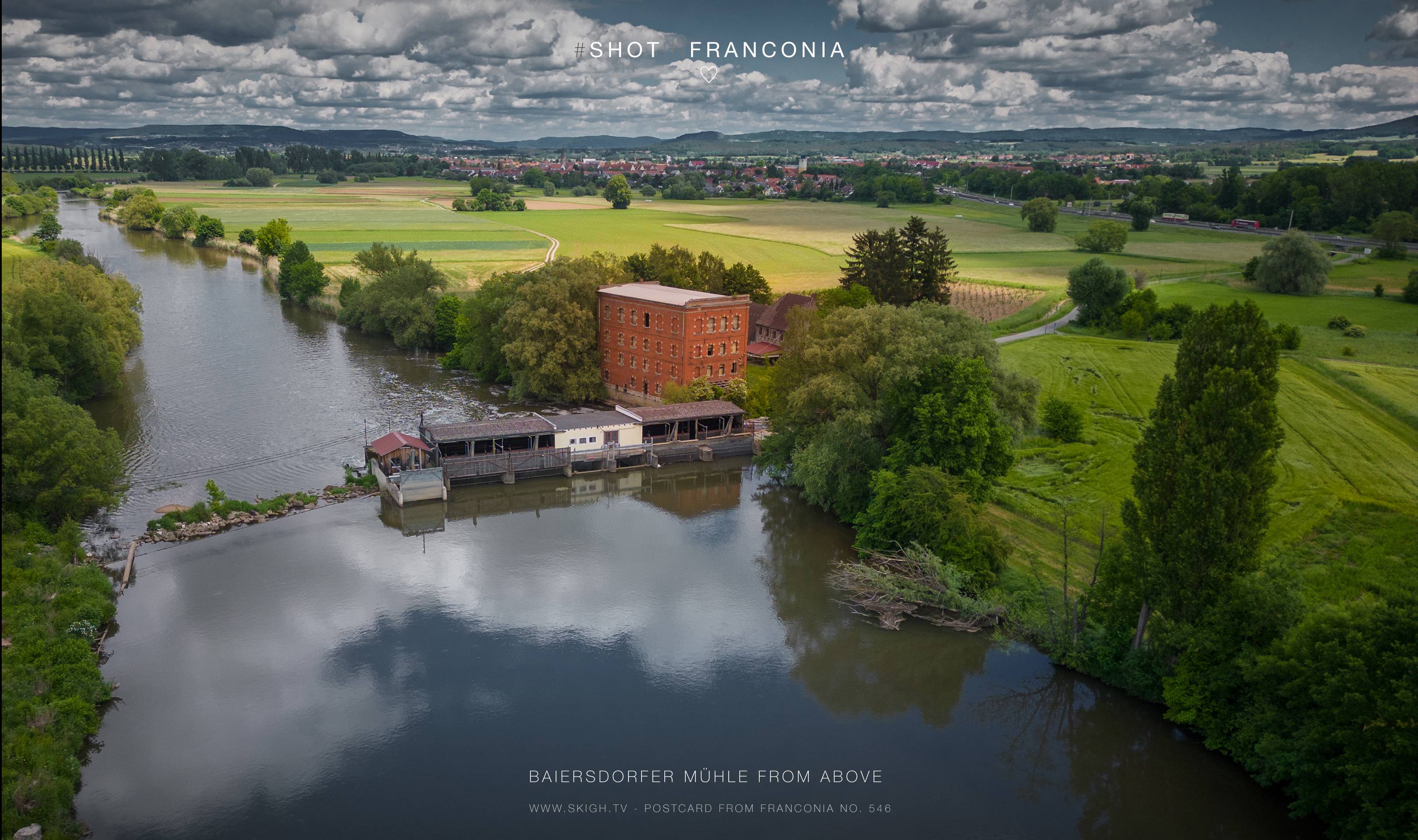 Baiersdorfer Mühle from above | 1/2000s * f1.7 * ISO 100 * 7mm - 6.7 mm f/1.7 - DJI Mini 3 pro Baiersdorfer Mühle from above