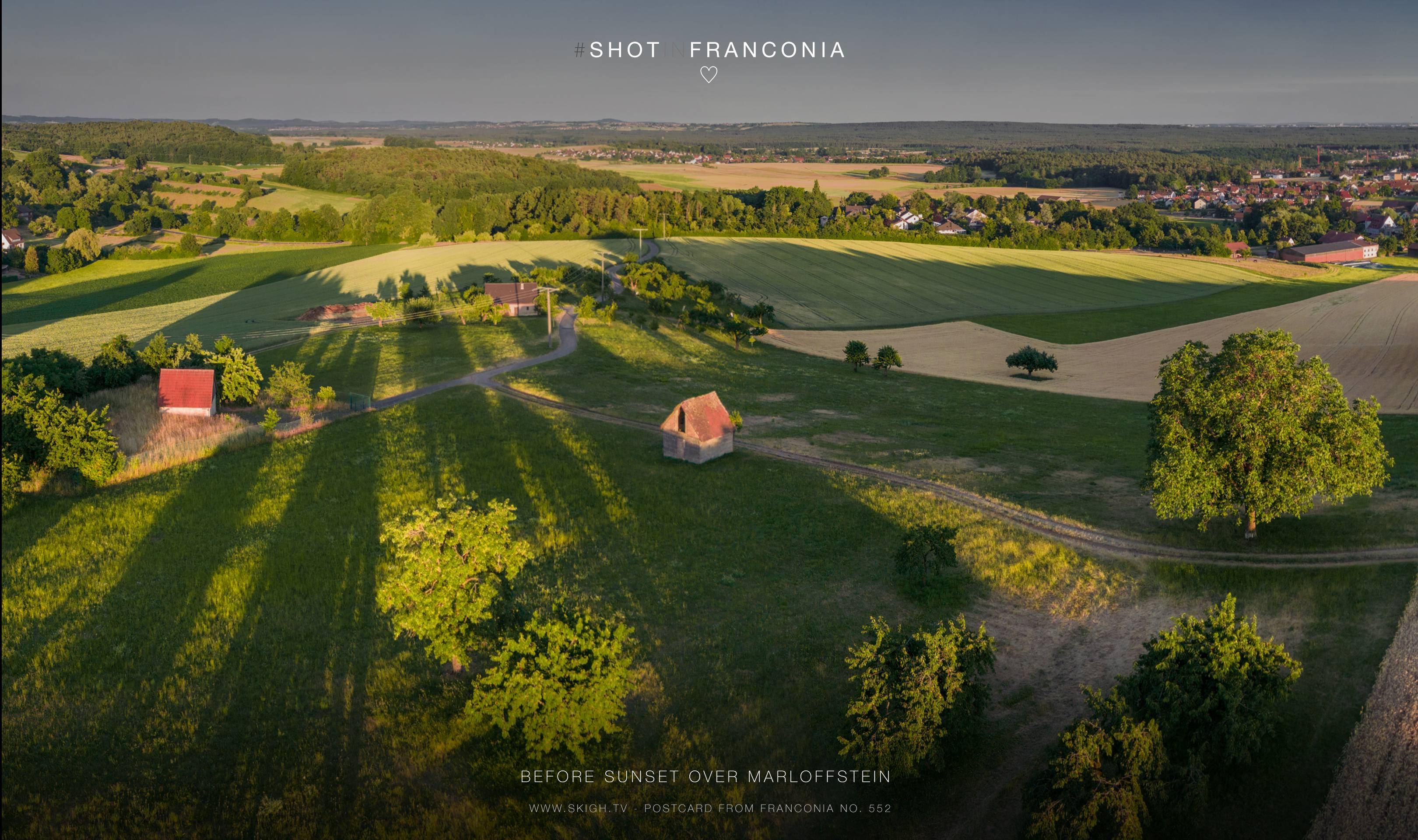 Before sunset over Marloffstein | 1/730s * f1.7 * ISO 100 * 7mm - 6.7 mm f/1.7 - DJI Mini 3 pro Before sunset over Marloffstein