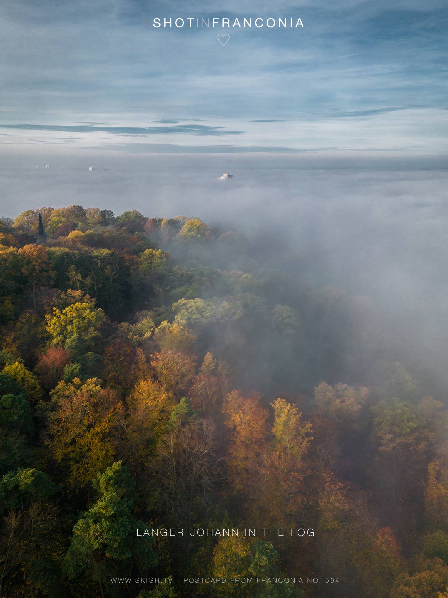 Langer Johann in the fog | 1/800s * f1.7 * ISO 110 * 7mm - 6.7 mm f/1.7 - DJI Mini 3 pro Langer Johann in the fog