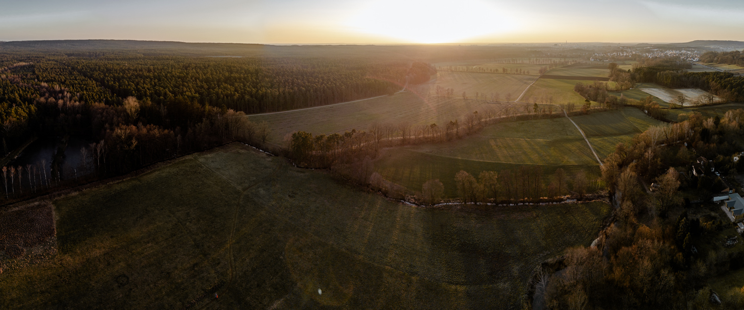 Creek in Uttenreuth | 1/60s * f1.7 * ISO 100 * 7mm - 6.7 mm f/1.7 - DJI Mini 3 pro Creek in Uttenreuth