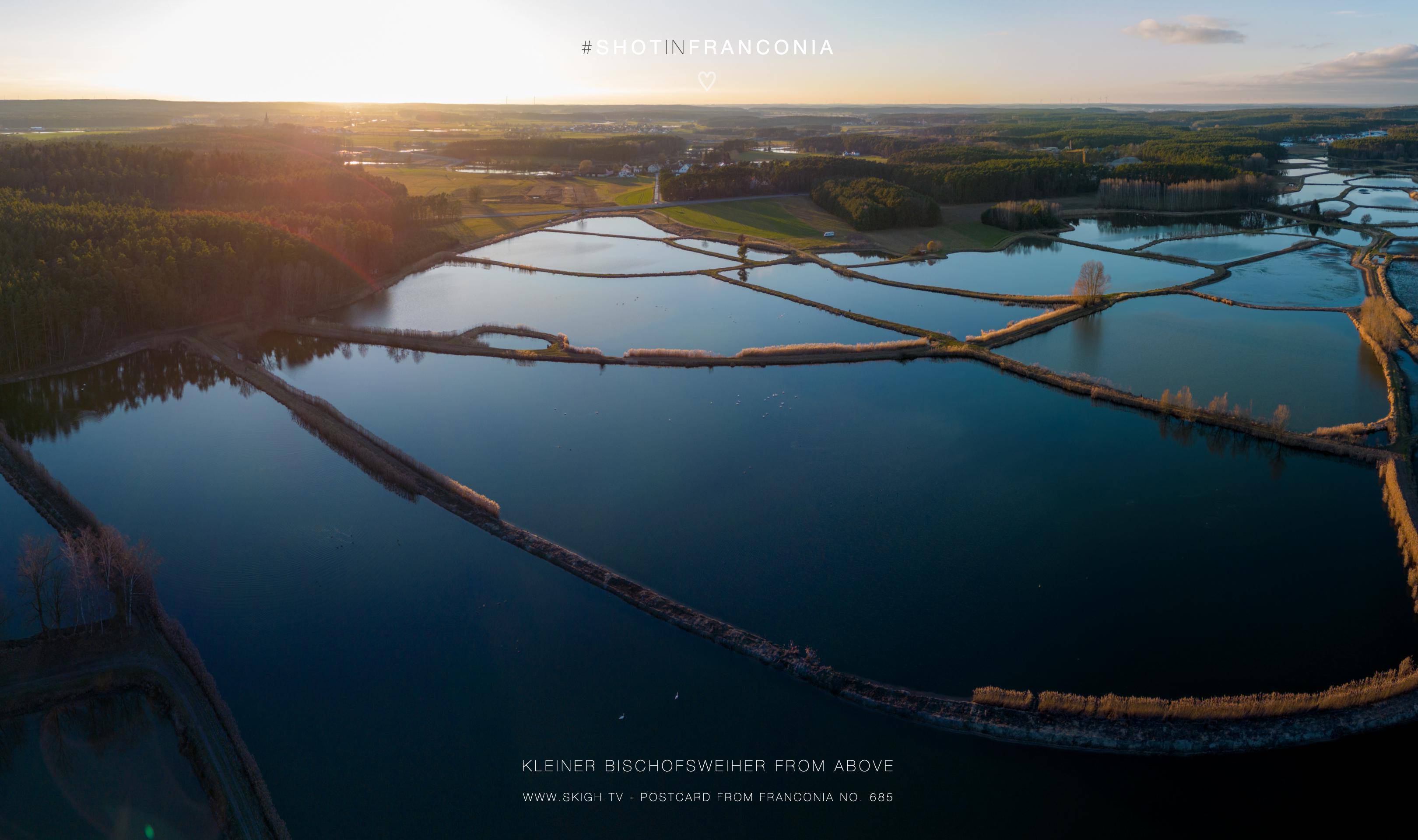 Kleiner Bischofsweiher from above | 1/800s * f1.7 * ISO 100 * 7mm - 6.7 mm f/1.7 - DJI Mini 3 pro Kleiner Bischofsweiher from above