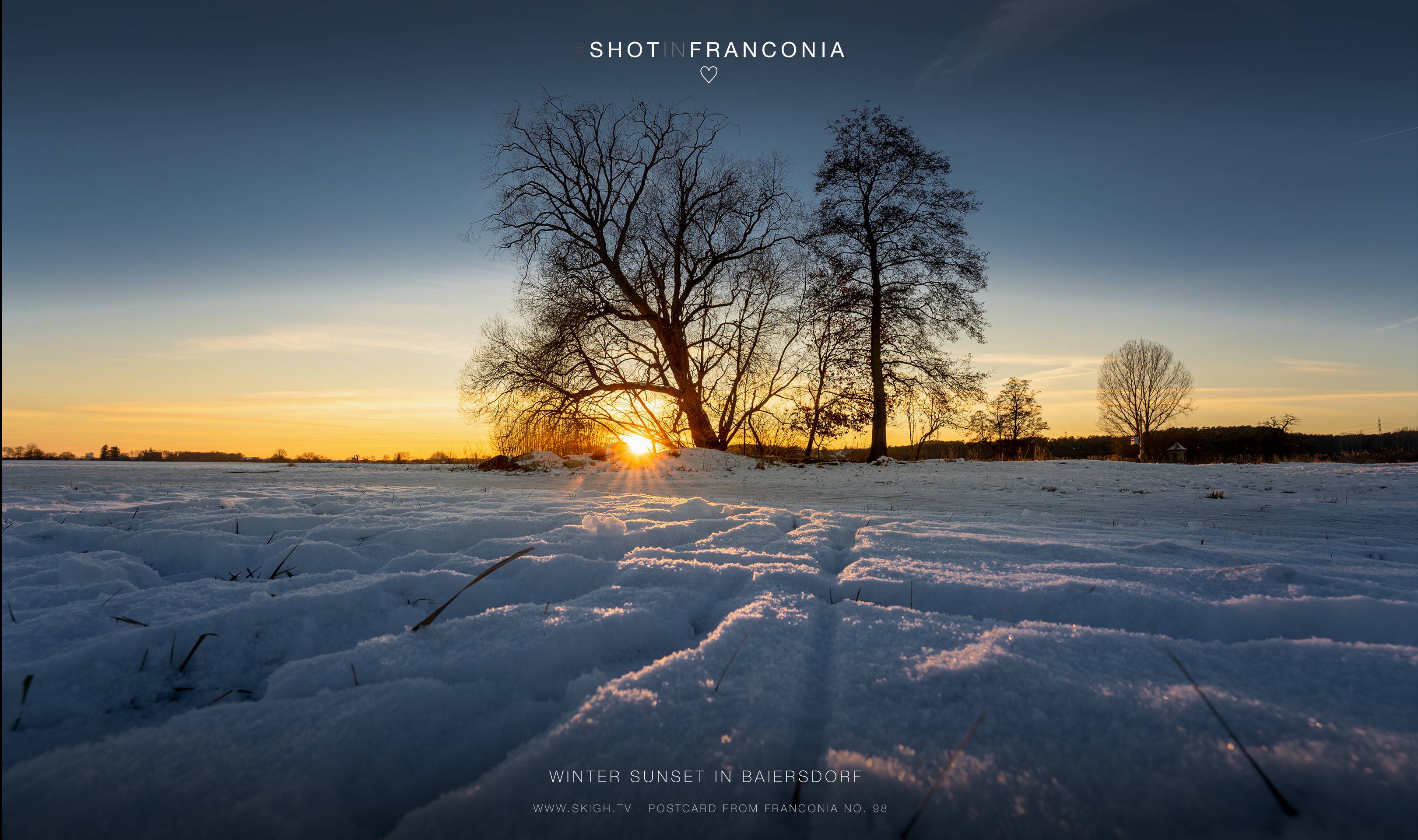 Winter sunset in Baiersdorf | 1/125s * f9 * ISO 100 * 14mm - 14-24mm F2.8 DG DN | Art 019 - Sony α7 III Winter sunset in Baiersdorf