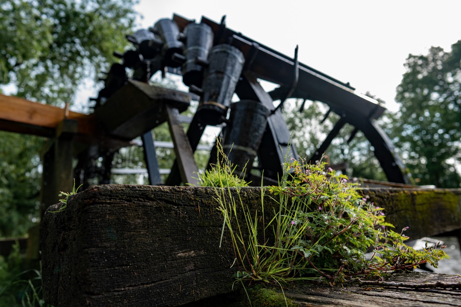 The water wheel at river Regnitz in Bruck